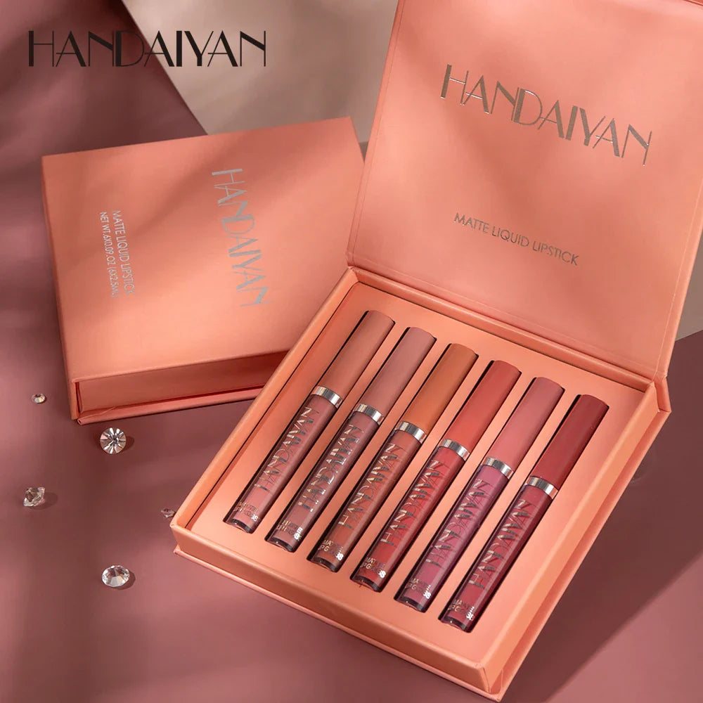 Set 6 Rujuri Matte Premium – Culori Rezistente și Eleganță de Lungă Durată