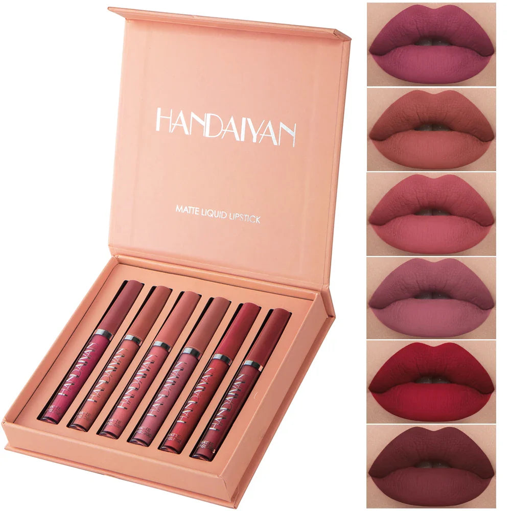 Set 6 Rujuri Matte Premium – Culori Rezistente și Eleganță de Lungă Durată