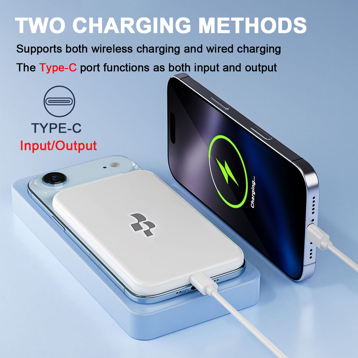 Baterie externa slim cu încărcare rapida